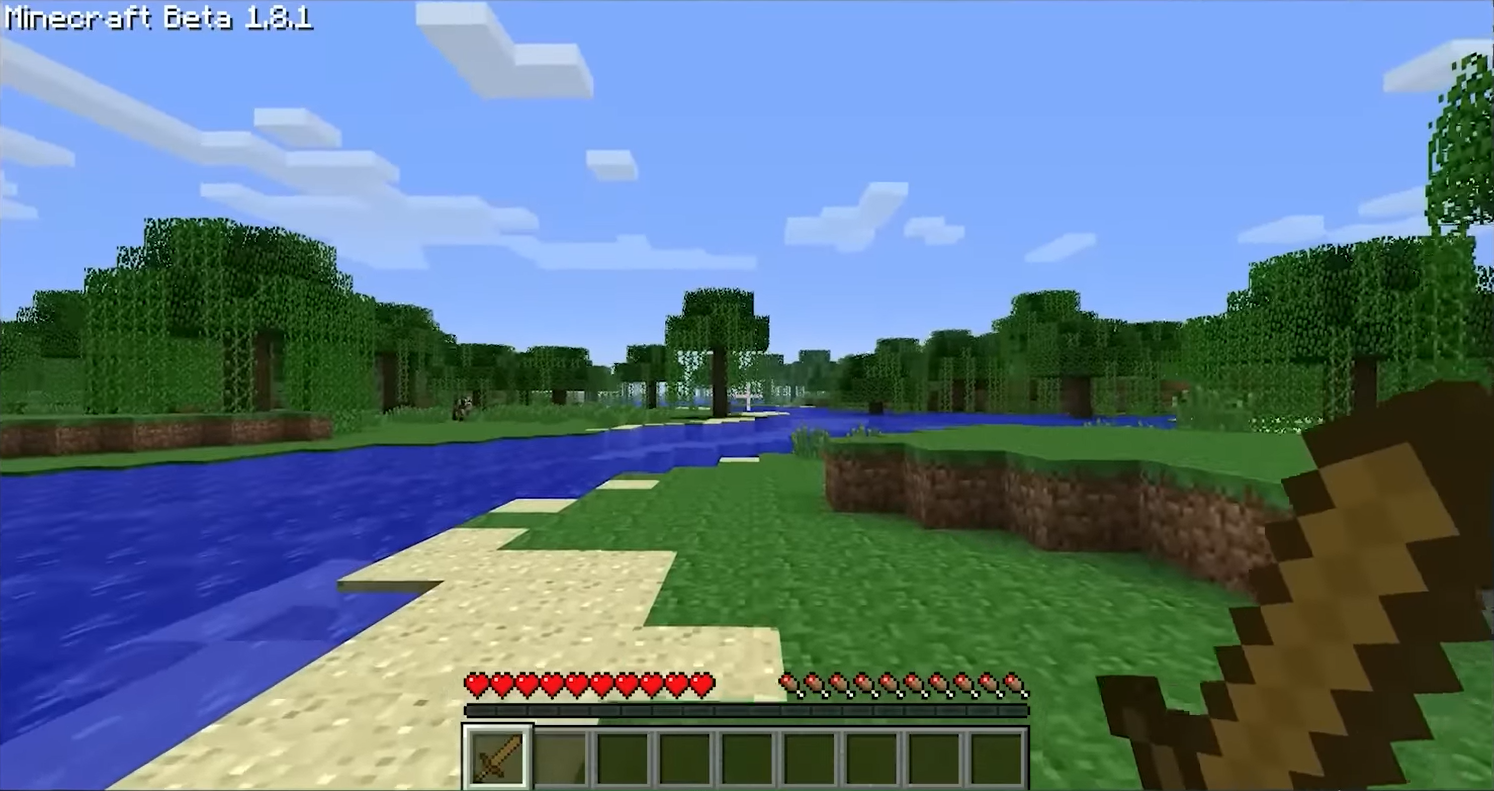Minecraft 森林与河流风景